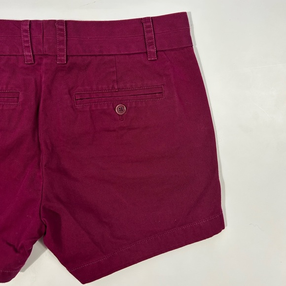J.Crew Women’s CHINO Shorts In Color Magenta Low Rise Size 4 - Picture 7 of 8